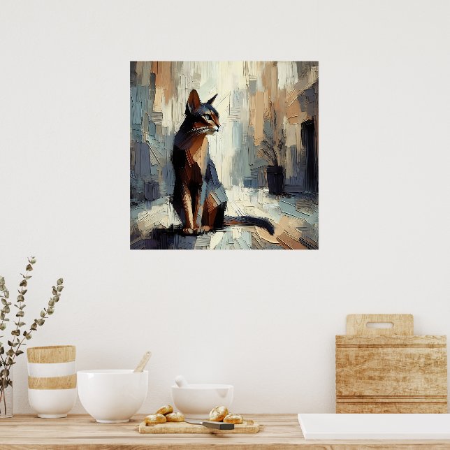 Affiche de chat artistique (Cuisine)