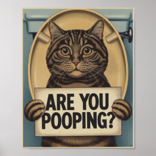 Affiche de chat drôle Êtes-vous en train de fair