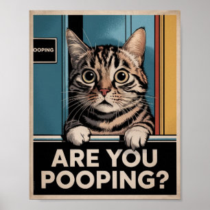 Affiche de chat drôle Êtes-vous en train de fair
