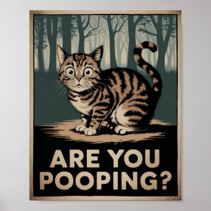 Affiche de chat drôle   Êtes-vous en train de fair