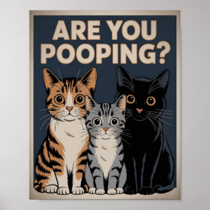 Affiche de chat drôle   Êtes-vous en train de fair