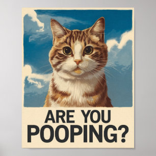 Affiche de chat drôle Êtes-vous en train de fair