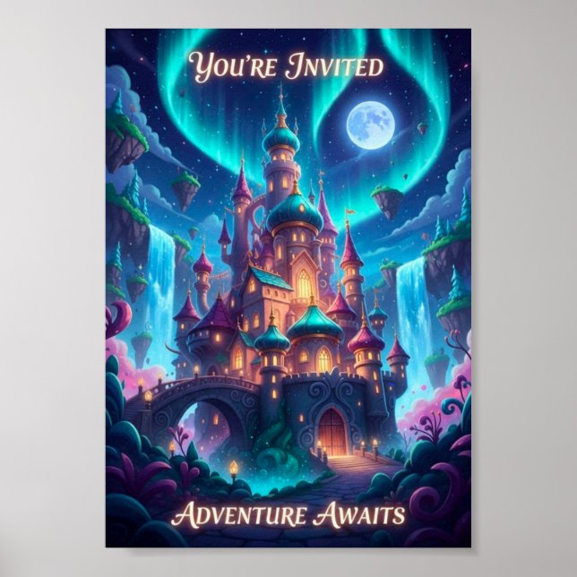 Affiche de château de fantaisie Magique des Aurore (Devant)