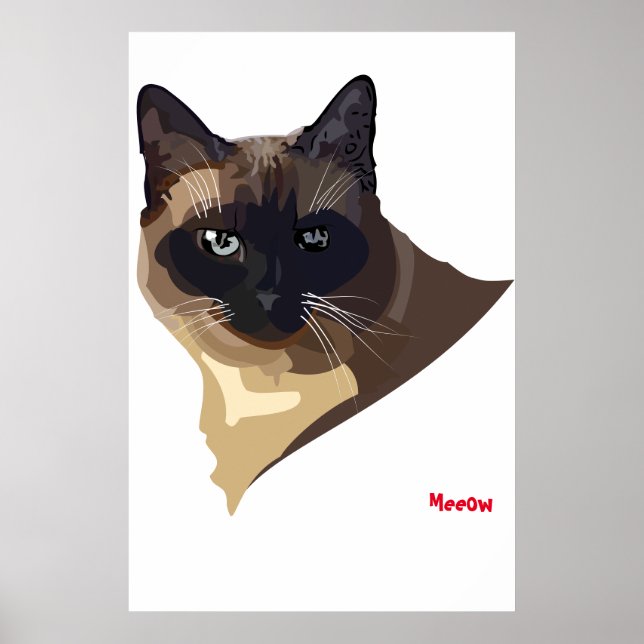 Affiche de chats Meeow (Devant)