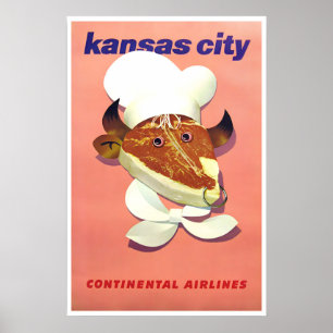 Affiche de chef BQQ d'art de Kansas City Missouri