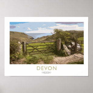 Affiche de chemin de fer de Devon