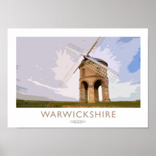 Affiche de chemin de fer du Warwickshire