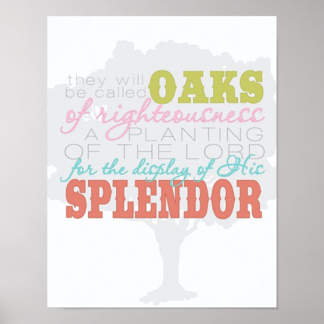 affiche de chênes de justice (carnaval) (Devant)