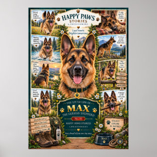 Affiche de Chien Berger Allemand La Petite Vie de