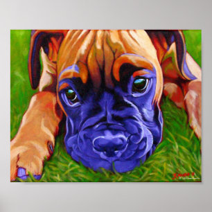 Affiche de chiot de boxeur