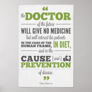 Affiche de chiropractie - docteur d'Edison de