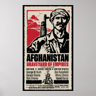 Affiche de cinéma anti-guerre en Afghanistan