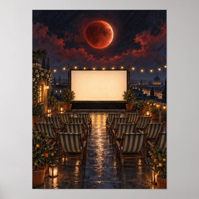 Affiche de cinéma sur toit de 12x16 pour éclipse l (Devant)