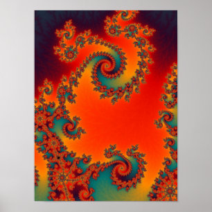 Affiche de cirque à double spirale
