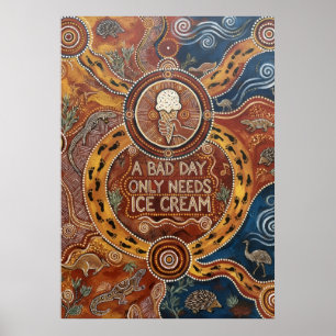 Affiche de citation colorée sur un mauvais jour qu