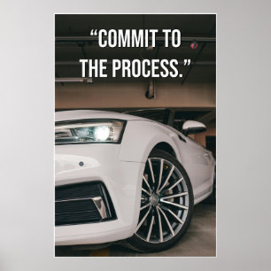 Affiche de citation « Commit to the Process »
