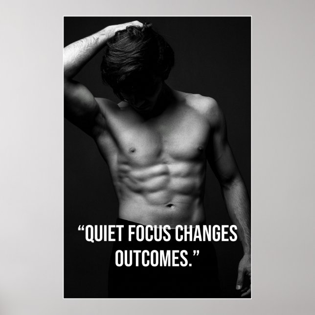 Affiche de citation – Concentration silencieuse ch (Devant)