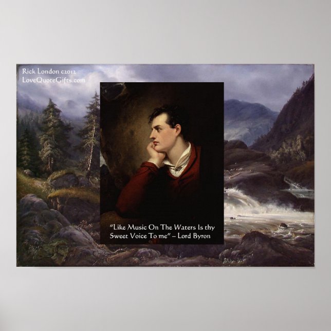 Affiche de citation d'amour à la voix douce de Lor (Devant)