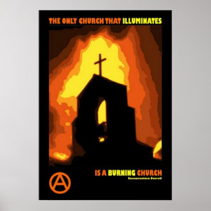 affiche de citation d'antitheocracy de durruti de