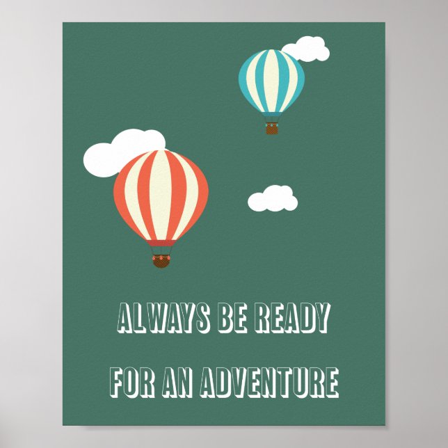 Affiche de citation d'aventure (Devant)