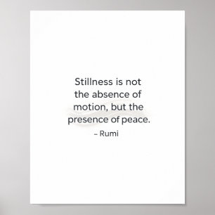 Affiche de citation de calme – Mur de paix inspira