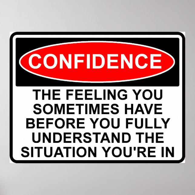 Affiche de citation de confiance Panneau Signe Imp (Devant)
