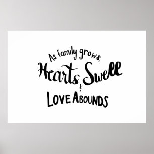 Affiche de citation de famille de Handlettered