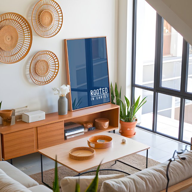 Affiche de citation de foi chrétienne à racines bl (Créateur téléchargé)