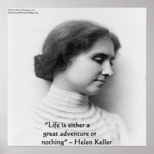 Affiche de citation de Helen Keller "La vie est l'