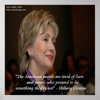 Affiche de citation de Hillary Clinton America & L