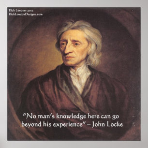 Affiche de citation de John Locke sur l'expérience