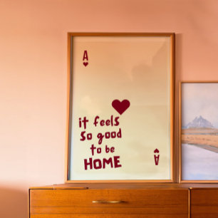 Affiche de citation de la maison As de cœur