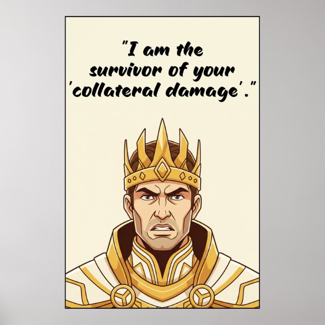 Affiche de citation de livre sans pouvoir (Devant)