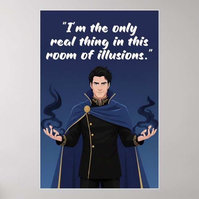 Affiche de citation de livre sans pouvoir (Devant)