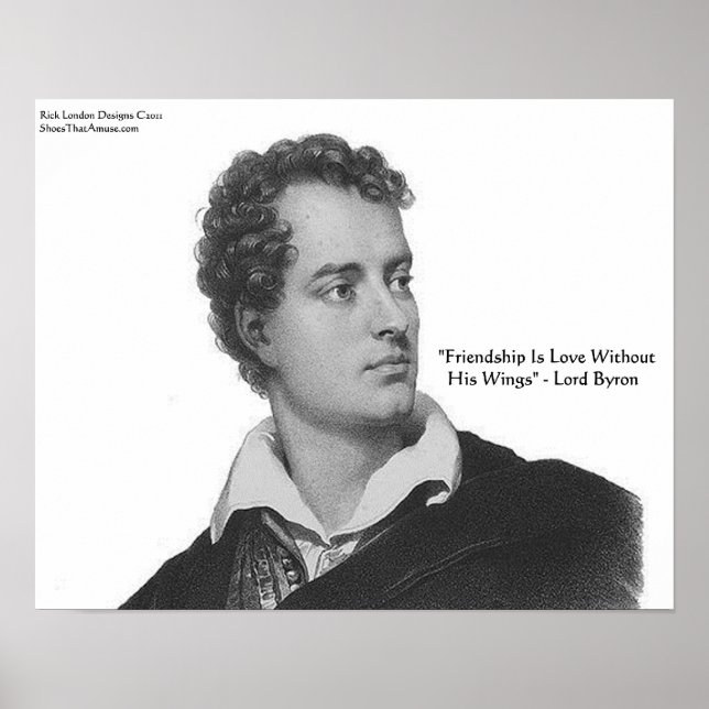 Affiche de citation de Lord Byron "L'Amour sans ai (Devant)