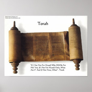 Affiche de citation de sagesse de la Torah "Si ce 