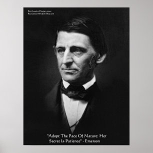 Affiche De Citation De Sagesse Emerson "Pace Of Na