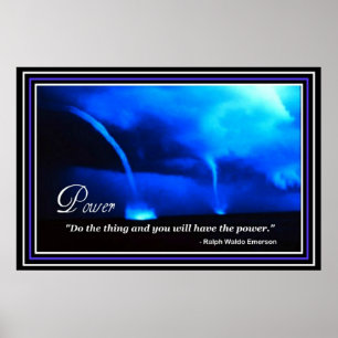 Affiche de citation d'Emerson de vision de