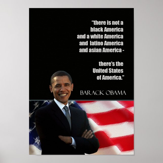 Affiche de citation d'Obama (Devant)