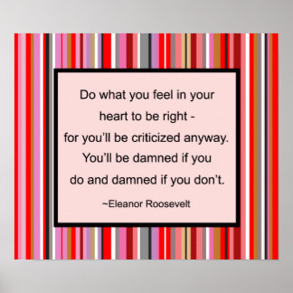 Affiche de citation Eleanor Roosevelt