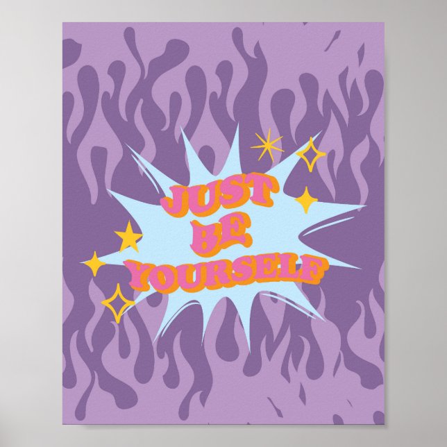 Affiche de citation esthétique des années 90 (Devant)