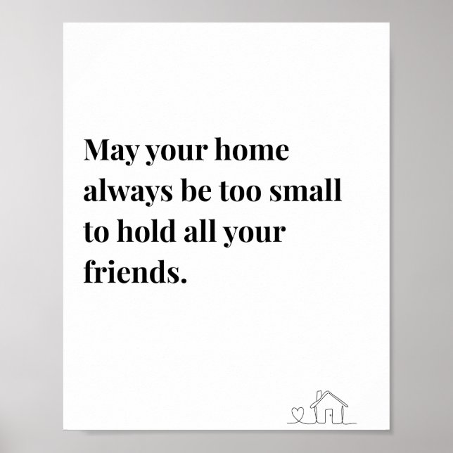 Affiche de citation irlandaise, que votre maison s (Devant)