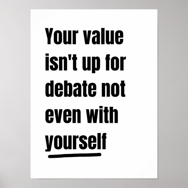 Affiche de citation motivationnelle  (Devant)