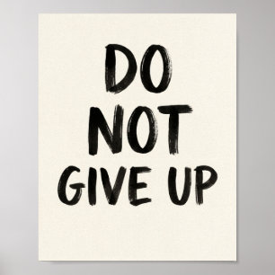 Affiche de citation Ne pas abandonner