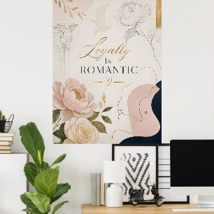 Affiche de citation romantique de luxe « La loyaut
