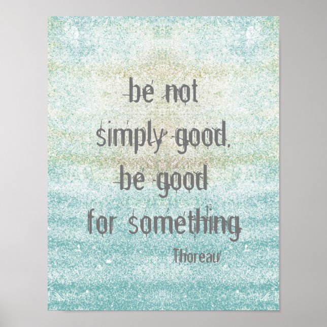 Affiche de citation Thoreau style chic et chic (Devant)