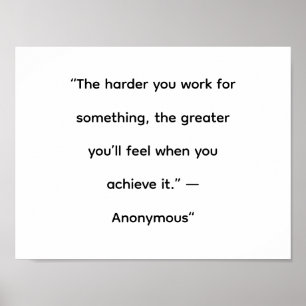 Affiche de citations motivantes pour le travail du