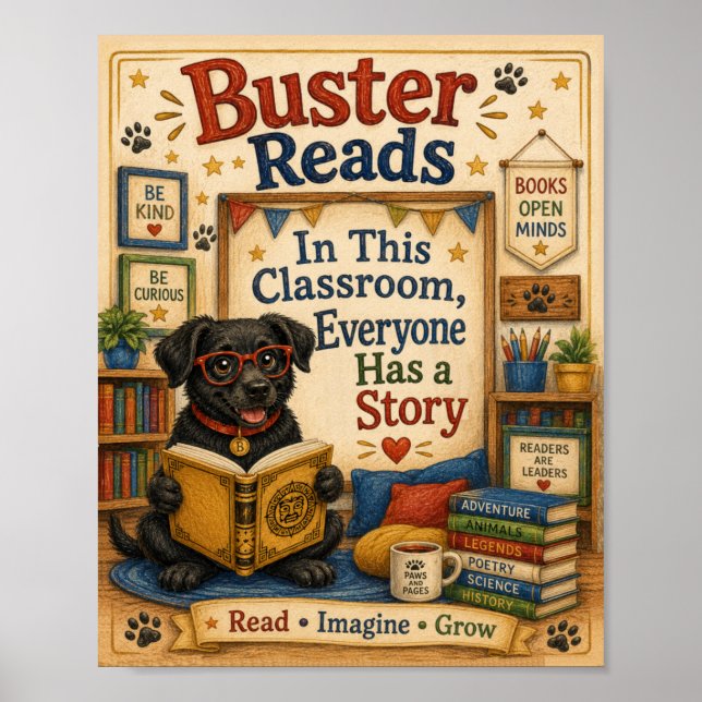 Affiche de classe Buster lit (Devant)