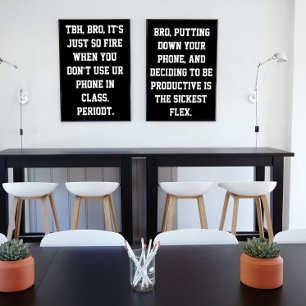 Affiche de classe du collège Slang