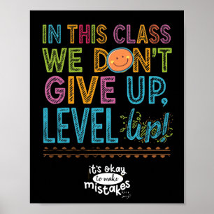 AFFICHE DE CLASSE POUR PASSER AU NIVEAU SUPÉRIEUR
